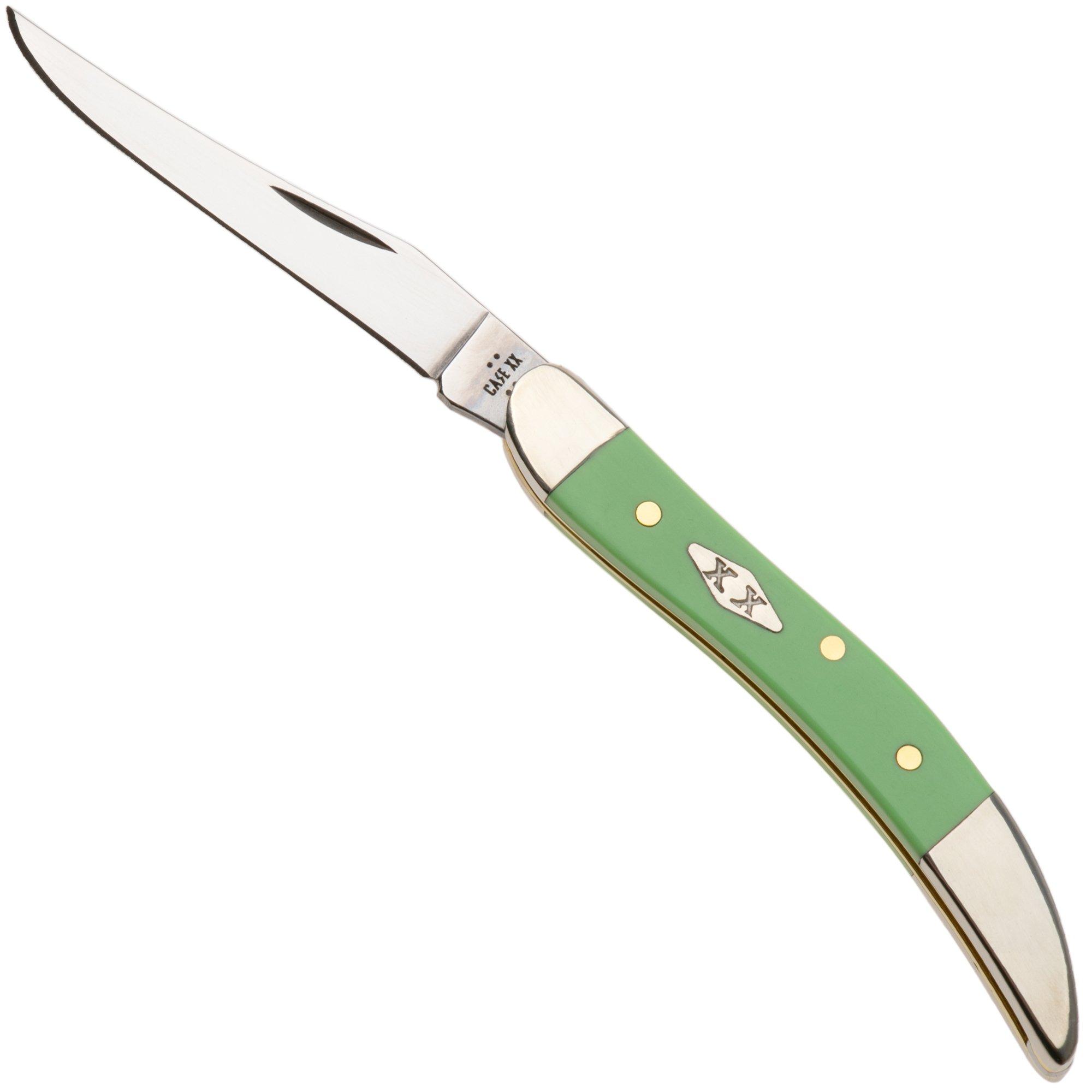 Case Small Texas Toothpick 63835, Smooth Mint Green Synthetic, 410096 SS zakmes