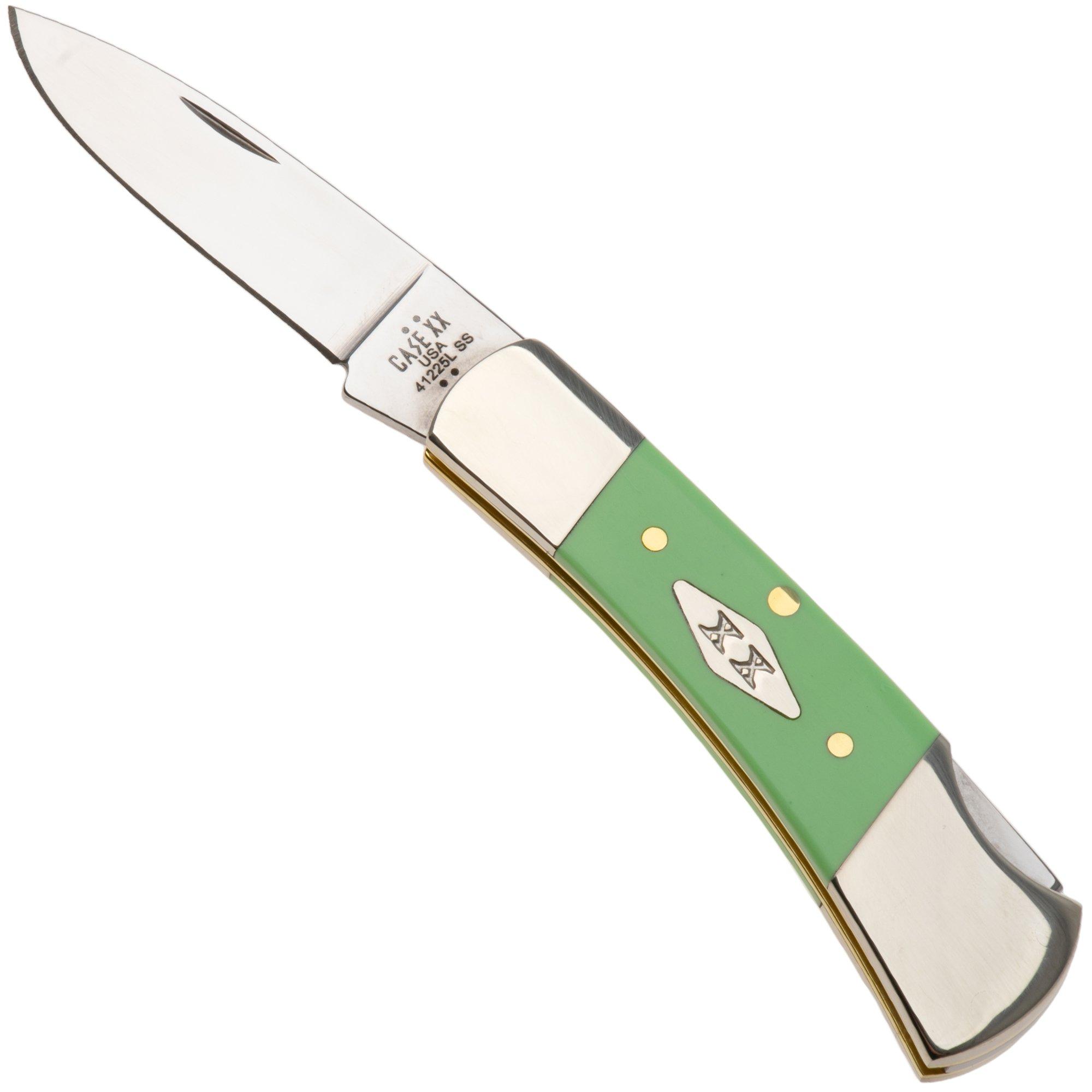 Case Lockback 63836 Smooth Mint Green Synthetic, 41225L SS, couteau de poche