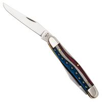 Bild für Case Muskrat Embellished Smooth Natural Bone, Star Spangled, 64143, MUSKRAT Stainless Steel Taschenmesser