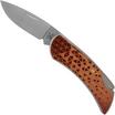 Case x Woodchuck Executive Lockback Brushed Stainless, Triangles, 64321, M1300L SS pocket knife