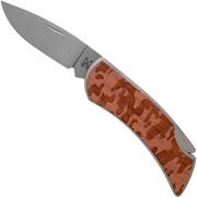 Case® x Woodchuck® - Brushed Stainless Steel Executive Lockback (M1300L rostfreier Stahl), camo