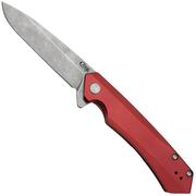 Case Kinzua Spearpoint, Red Anodized Aluminum, S35VN, 64661 pocket knife