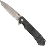 Case The Kinzua, Black Marbled Carbon Fiber, Spear Blade S35VN, 64801 pocket knife