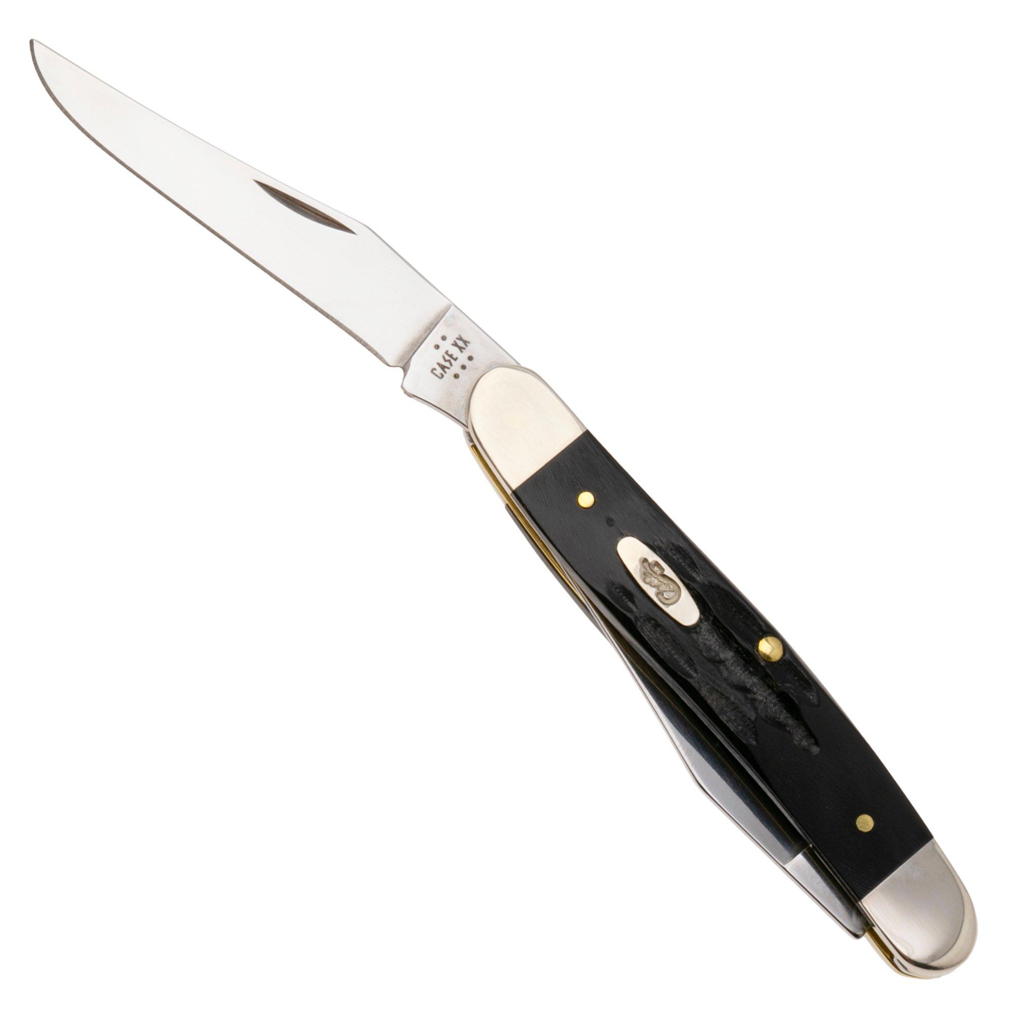 Case Muskrat Jigged Buffalo Horn, 65032, MUSKRAT SS pocket knife