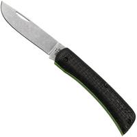 Afbeelding voor Case Sod Buster Jr. Smooth Black Burlap Laminate, DayGlo G10, Crossroads XR, 66382, XR10137 S35VN zakmes