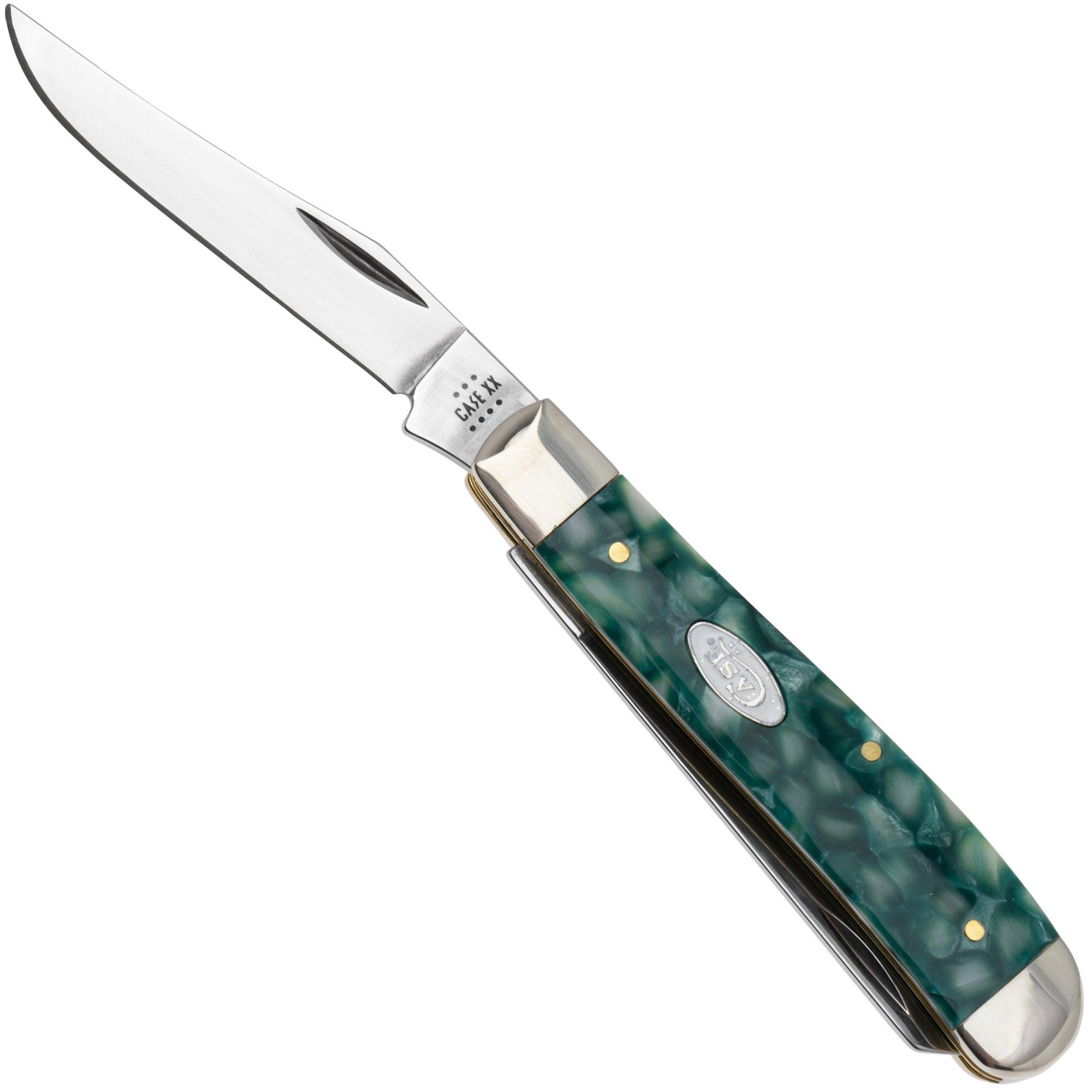 Nóż składany Case Mini Trapper 71381 SparXX, Smooth Green Kirinite 10207