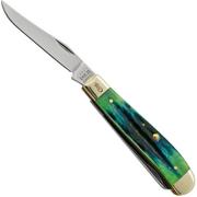 Case Jig Mini Trapper, Hunter Green Bone, Deep Canyon, 75834, 6207 SS, pocket knife