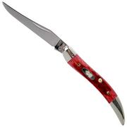 Case Small Texas Toothpick Pocket Worn Old Red Bone, 610096 SS pocket knife