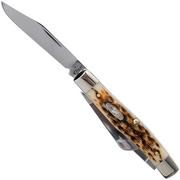 Case Stockman Amber Jigged Bone, 00079, 63032 CV coltello da tasca