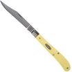 Case Slimline Trapper Yellow Synthetic, 80031, 31048 SS pocket knife