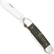 Case Canoe 81802 Golden Pinecone Embellished Natural Bone 62131 SS coltello da tasca