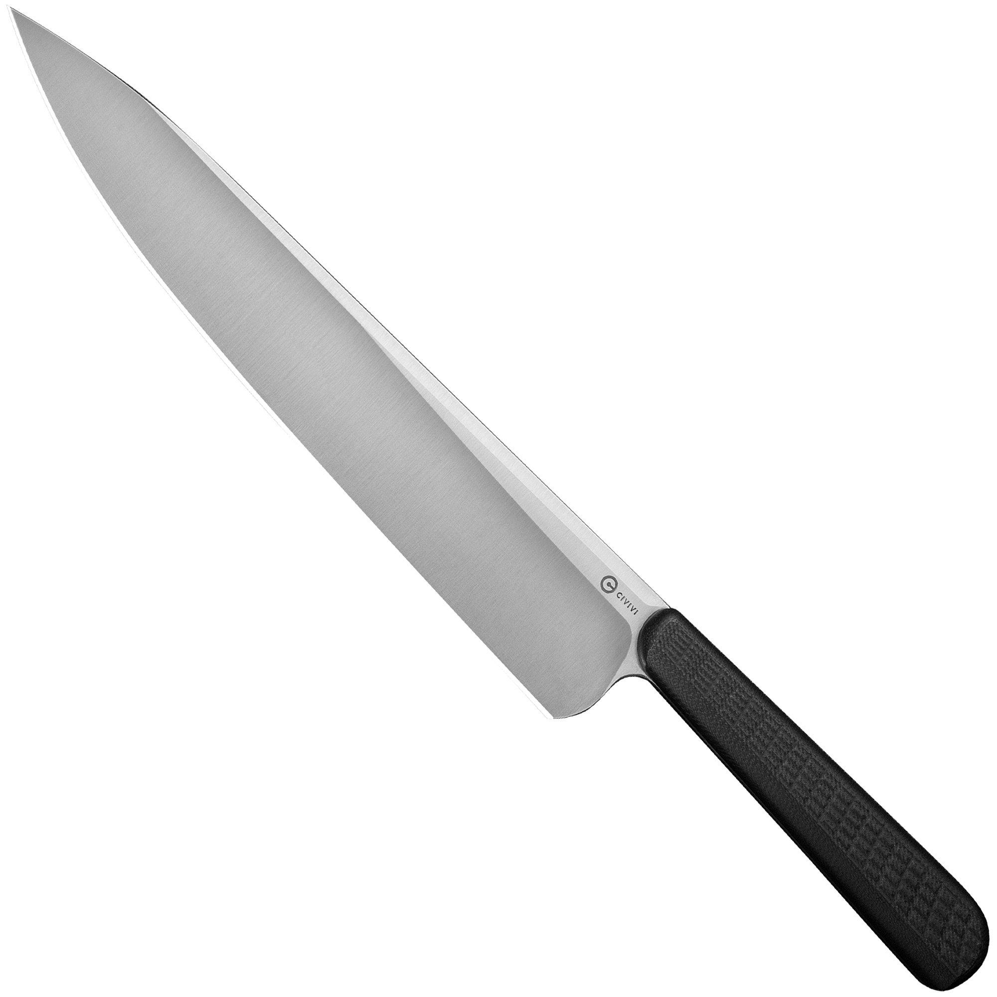 Civivi Cibus C23048-1 Satin, Black G10, Kochmesser