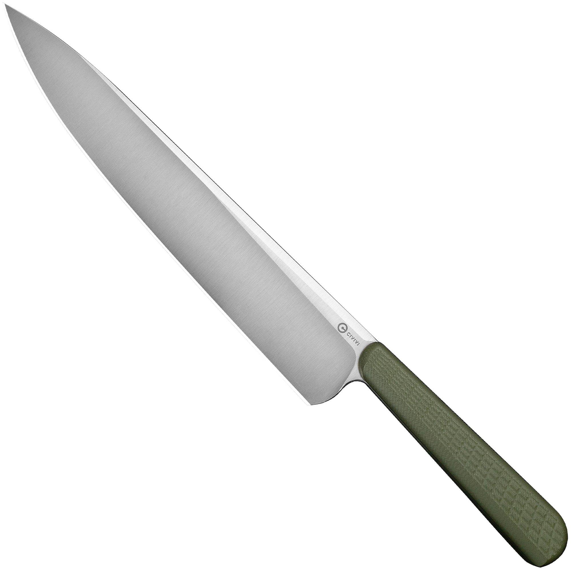 Civivi Cibus C23048-2 Satin, Green G10, Kochmesser