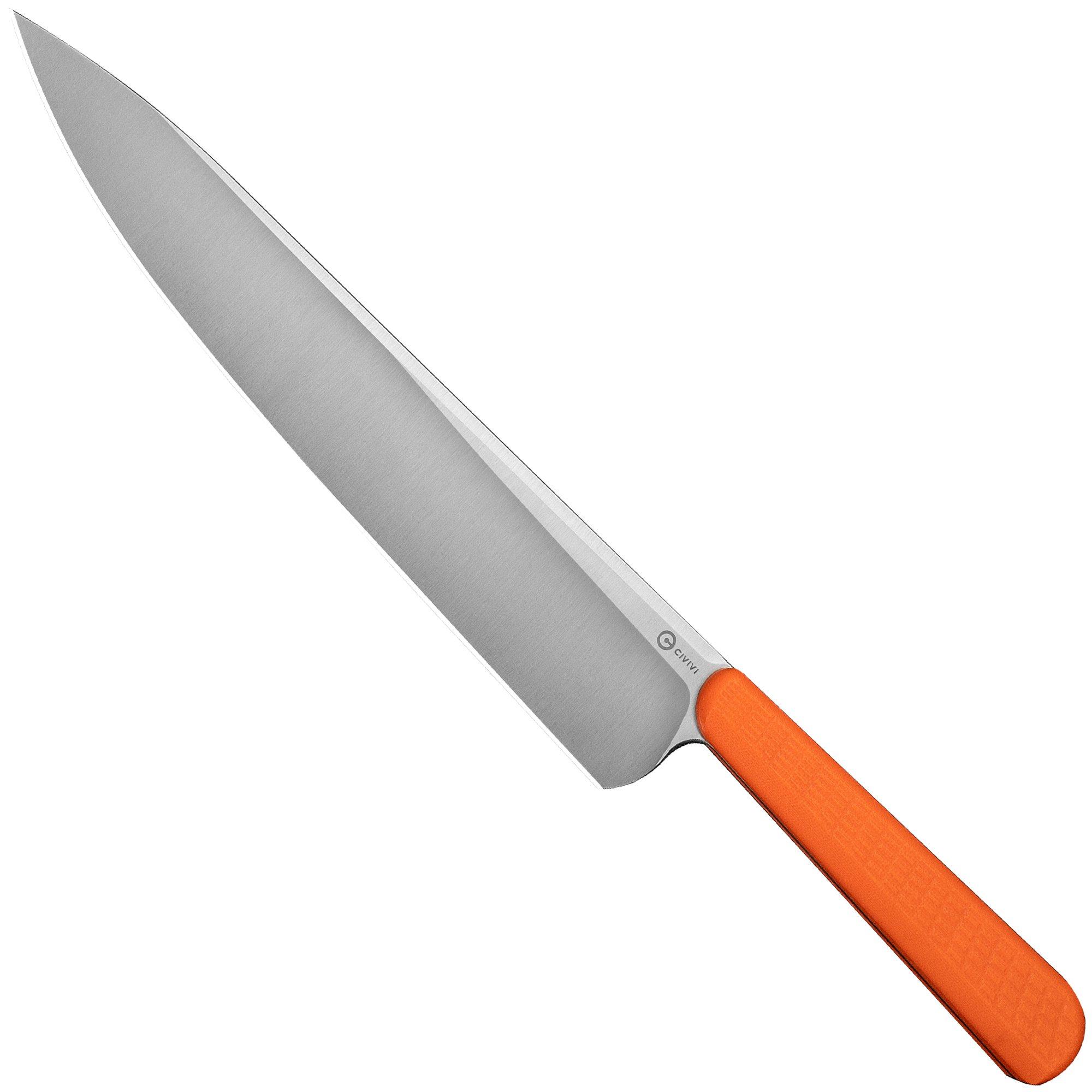 Nóż szefa kuchni Civivi Cibus C23048-3 Satin, Orange G10