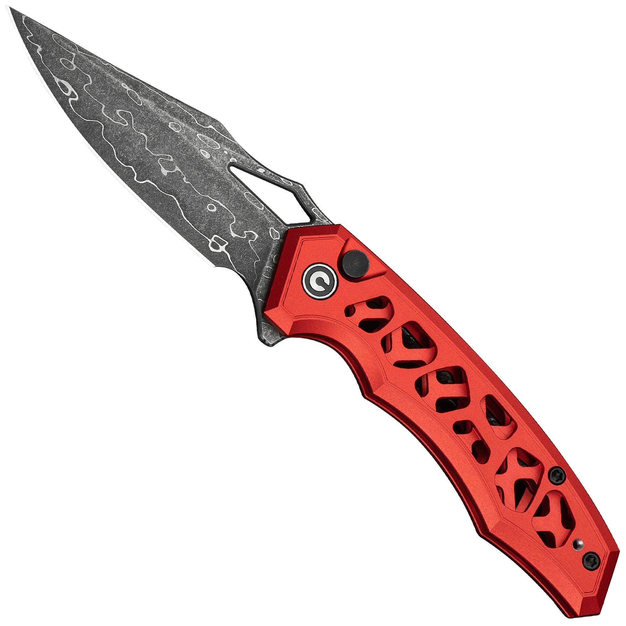 Civivi Anaaki C24039-DS1 Damascus Red Aluminum, Taschenmesser