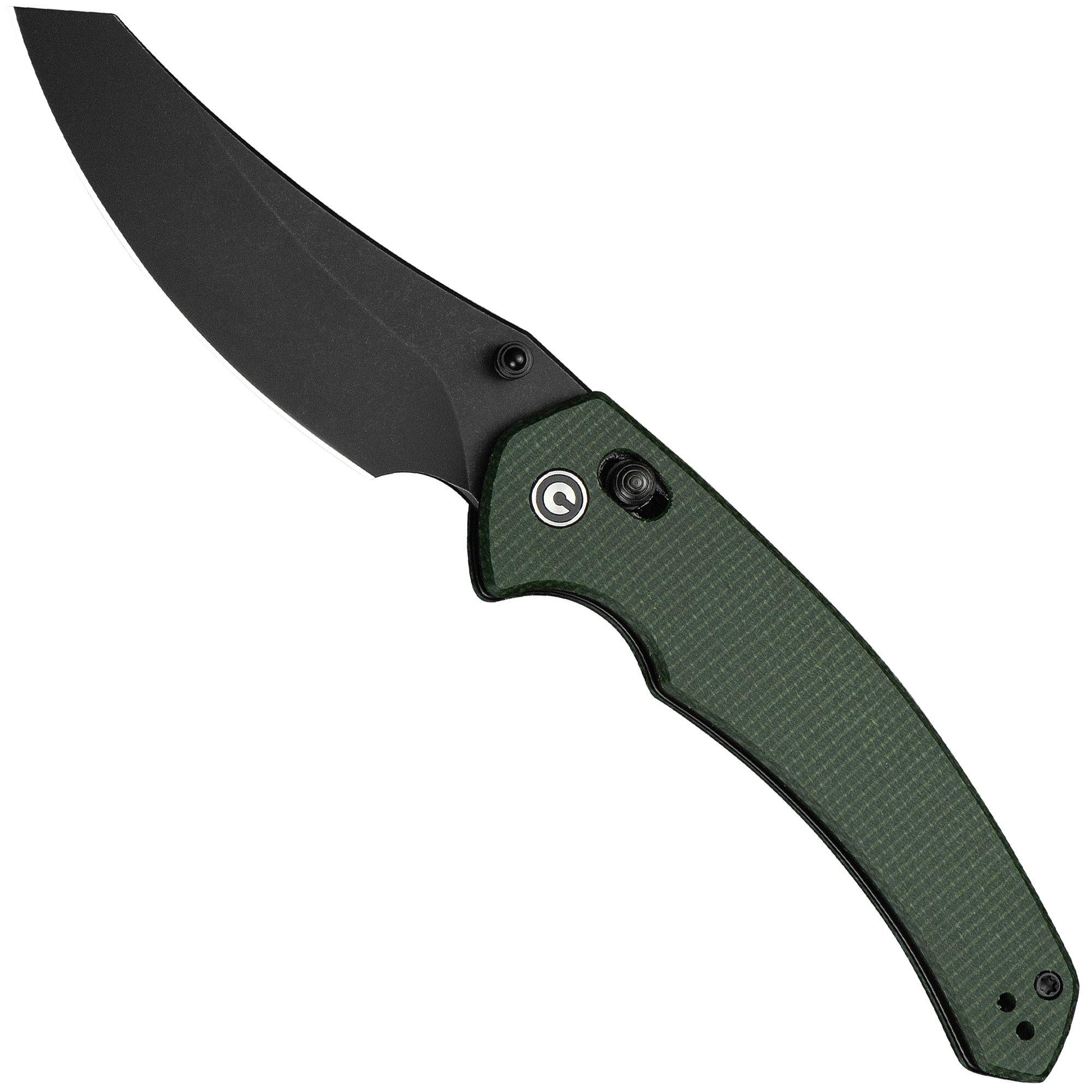 Civivi Sixgill C24050-3 Black Stonewashed Green Canvas Micarta, Taschenmesser