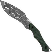 Civivi Vaquita II C047C-DS2 Damascus, Green Canvas Micarta, nekmes, Nathaneal Matlack design