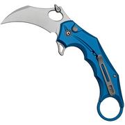 Civivi Incisor II  C16016B-2 Blue Aluminium, Satin Hawkbill coltello da tasca karambit 