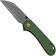 Image for CIVIVI Elementum C18062AF-DS1 Green Micarta, Damascus Blade, pocket knife