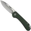 Imagem para Civivi Elementum Slip Joint C18062AJ-2 Satin, Green Micarta, navalha slipjoint