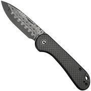 Scyzoryk Civivi Elementum Slip Joint C18062AJ-DS1 Damascus, Twill Carbon