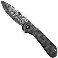 Image for Civivi Elementum Slip Joint C18062AJ-DS1 Damascus, Twill Carbon, slipjoint pocket knife
