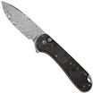 Afbeelding voor CIVIVI Elementum II Button Lock C18062P-10 Damascus, Carbon Fiber Golden Shred, zakmes
