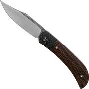 Civivi Appalachian Drifter 2 C19010C-1 Dark Brown Micarta couteau de gentleman