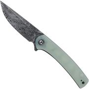 Civivi Mini Asticus C19026B-DS1 Damascus, Natural G10 coltello da tasca