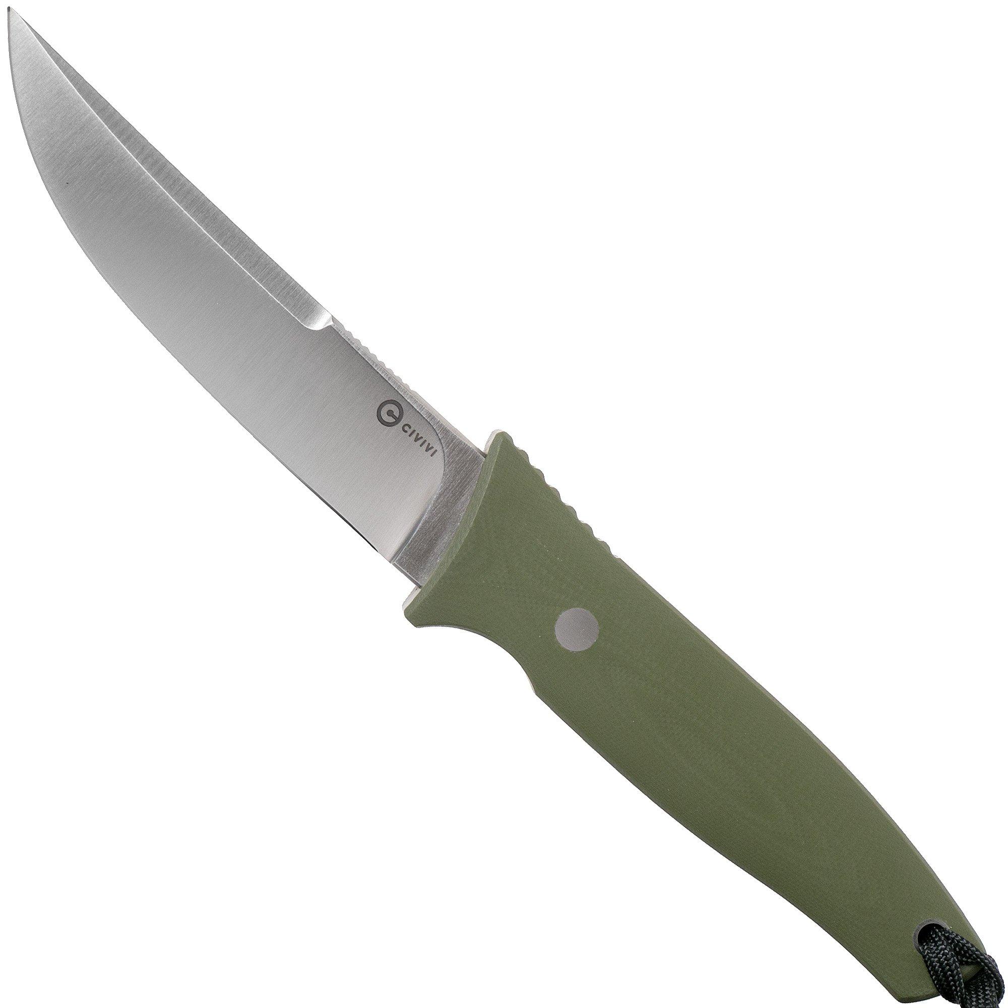 Nóż z głownią stałą Civivi Tamashii C19046-2 OD Green G10, projekt Bob Terzuola