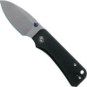 Civivi Baby Banter C19068S-1 Black G10, Stonewashed coltello da tasca, Ben Petersen design