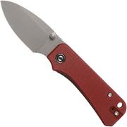 Civivi Baby Banter C19068S-6 Burgundy G10, Stonewashed coltello da tasca, Ben Petersen design