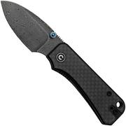 Civivi Baby Banter C19068S-DS1 Carbon Fiber, Damascus zakmes, Ben Petersen design