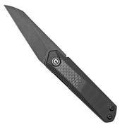 Civivi Ki-V Plus C20005B-3 Twill Carbon Fiber Overlay On Black G10, couteau de poche