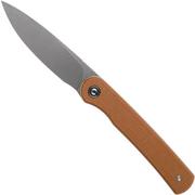Civivi Stylum C20010B-A Brown Micarta pocket knife, Ferrum Forge design