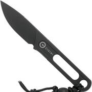 Civivi Minimis C20026-1 Blackwashed cuchillo de cuello, diseño Ostap Hel