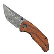 Civivi Thug 2 C20028C-DS1 Cuibourtia Wood, Damascus, coltello da tasca