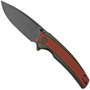 Civivi Teraxe C20036-1 Burgundy G10 Black Steel, coltello da tasca