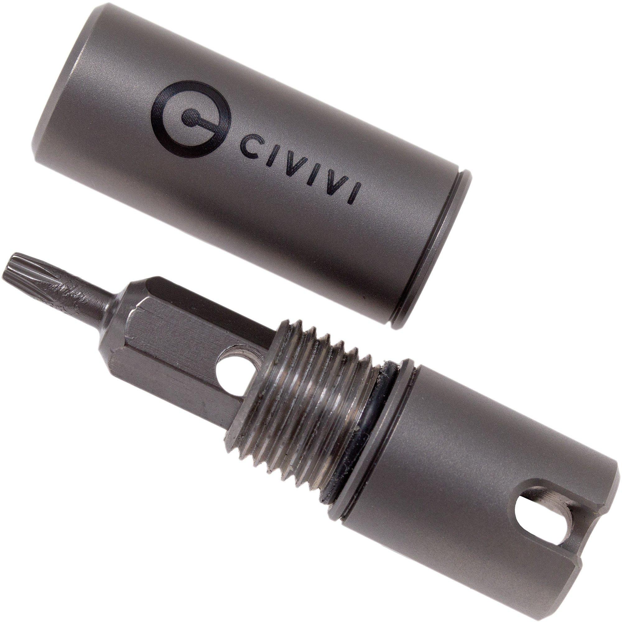 Civivi C20048-1 Key Bit Container Grey Titanium