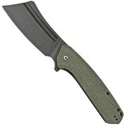 Civivi Bullmastiff C2006F Dark Green Micarta, Blackwashed pocket knife