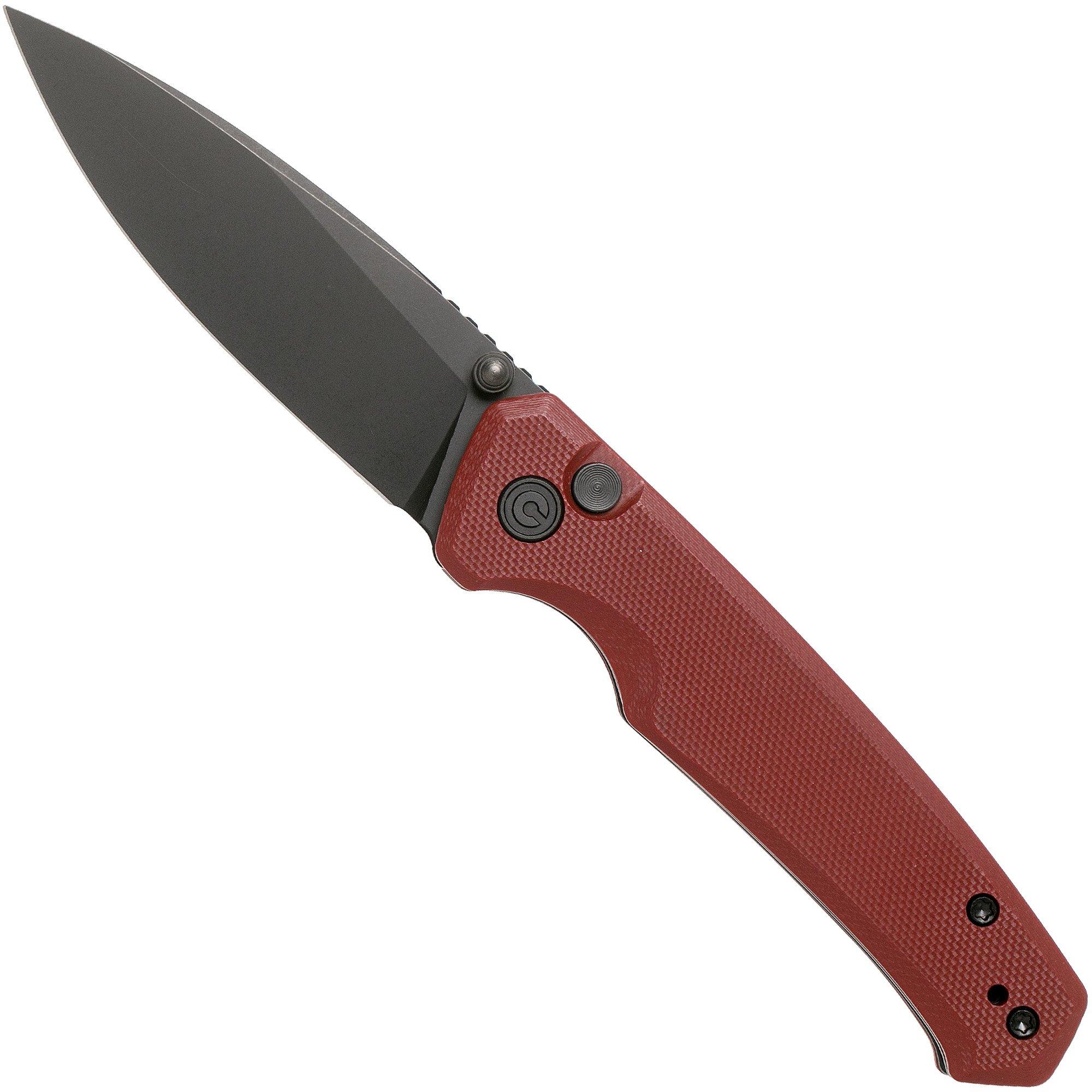 Civivi Altus C20076-2 Blackwashed, Burgundy G10 zakmes