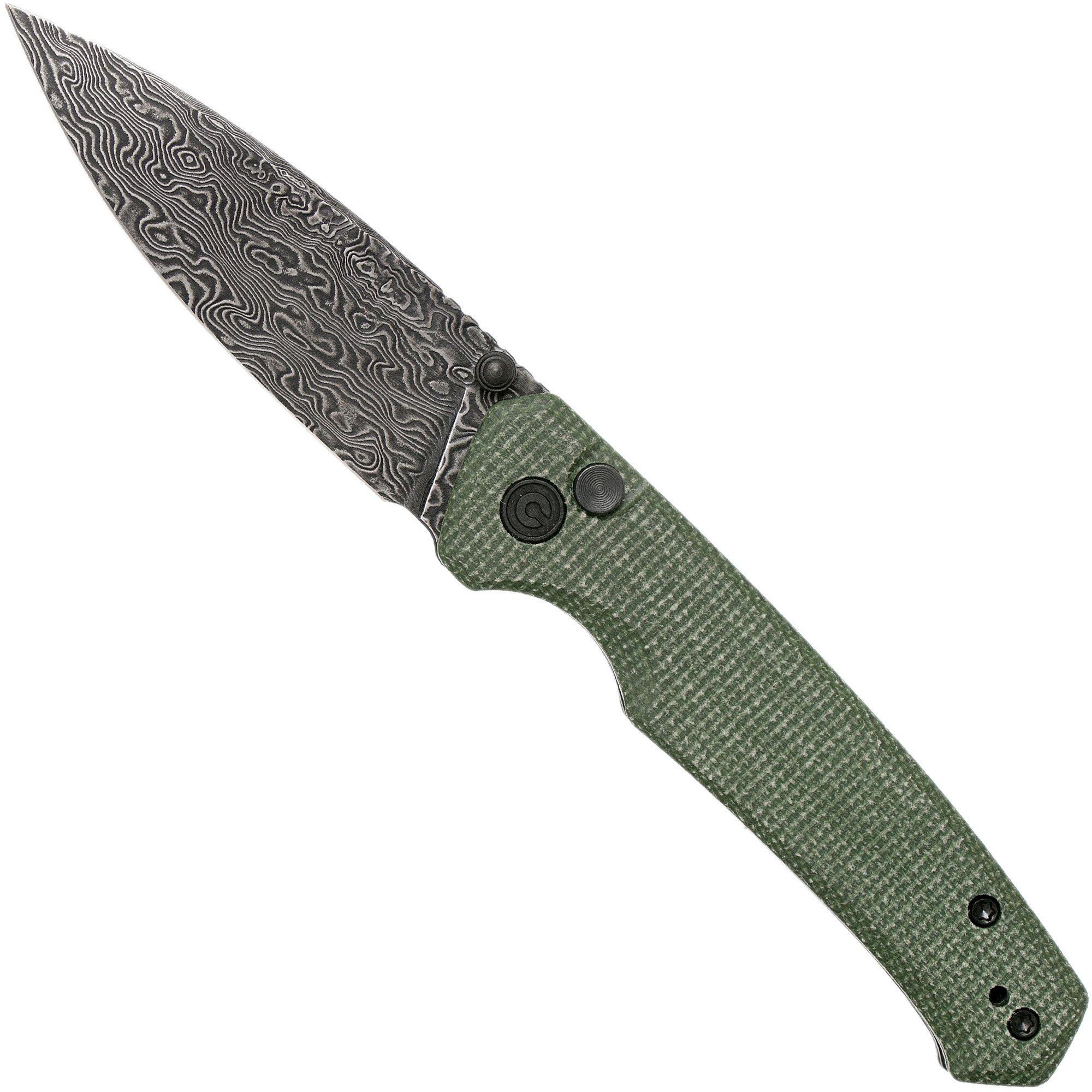 Nóż składany Civivi Altus C20076-DS1 Damascus, Green Micarta