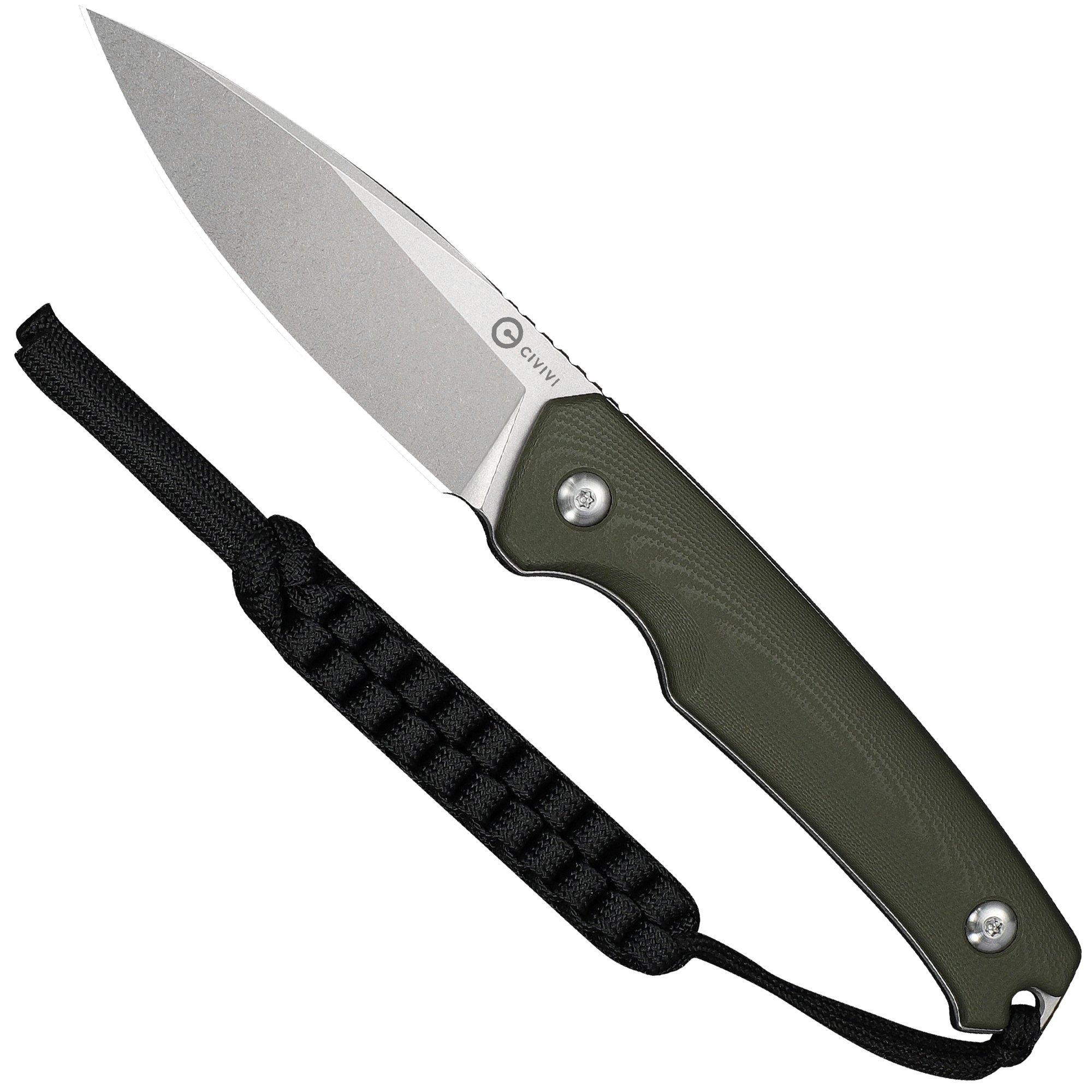 Civivi Altus Fixed Blade C20076B-1, Stonewashed 14C28N, OD Green G10 zakmes