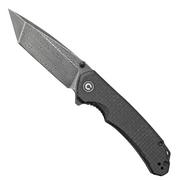 Civivi Brazen C2023DS-1 Damascus Droppoint, Black Coarse Micarta pocket knife