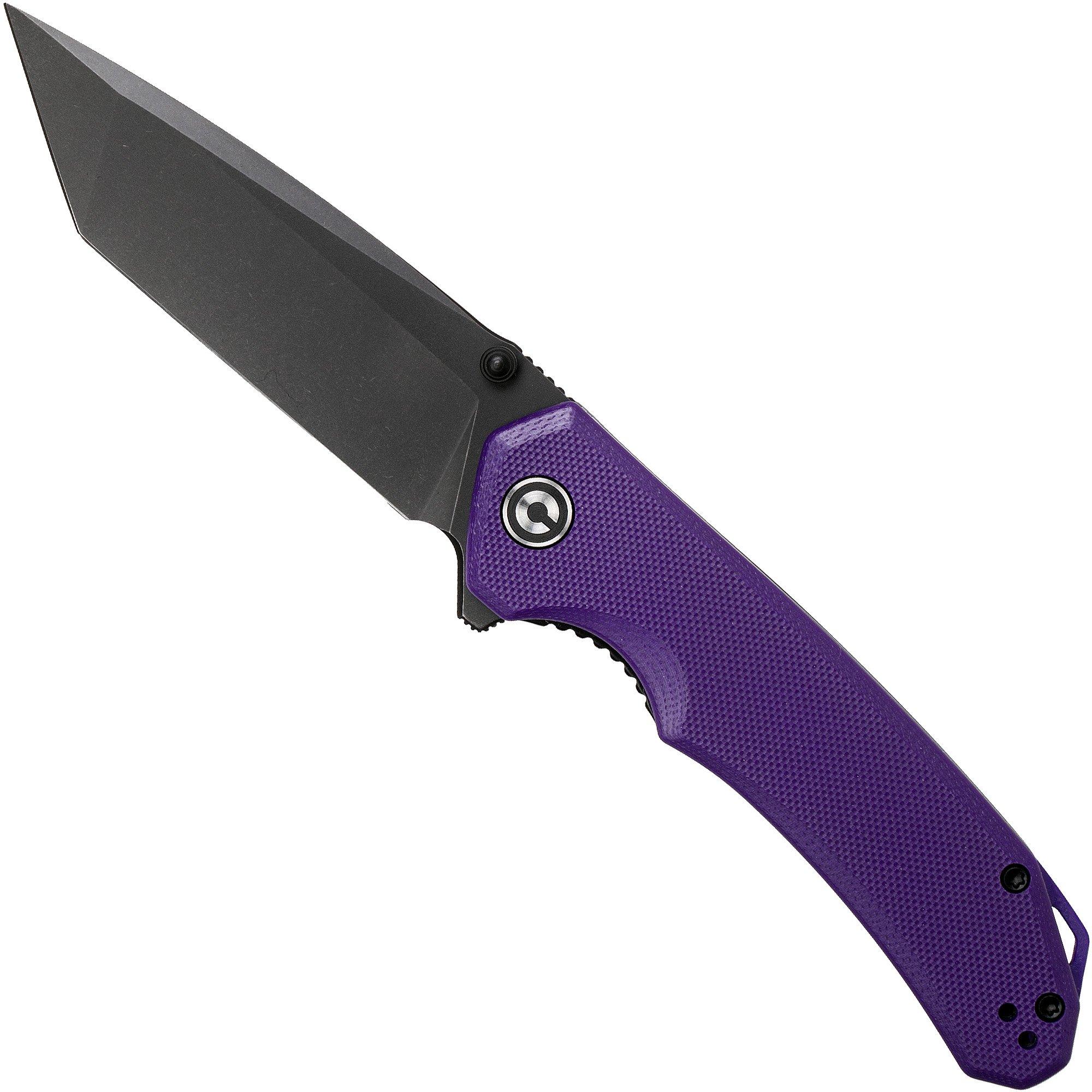 Civivi Brazen C2023D Tanto Purple, Blackwashed pocket knife