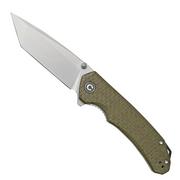 Civivi Brazen C2023F Tanto, Green  Coarse Micarta couteau de poche