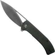 Civivi Riffle C2024DS-1 Damascus, Carbon fibre and G10 coltello da tasca