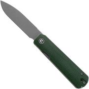 CIVIVI Sendy C21004A-1 Stonewashed Nitro-V, Green Canvas Micarta, pocket knife, Ben Petersen design