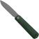 Image for CIVIVI Sendy C21004A-1 Stonewashed Nitro-V, Green Canvas Micarta, pocket knife, Ben Petersen design