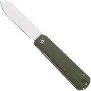 CIVIVI Sendy C21004B-1 Satin Nitro-V, Milled Green/Red G10, coltello da tasca, Ben Petersen design